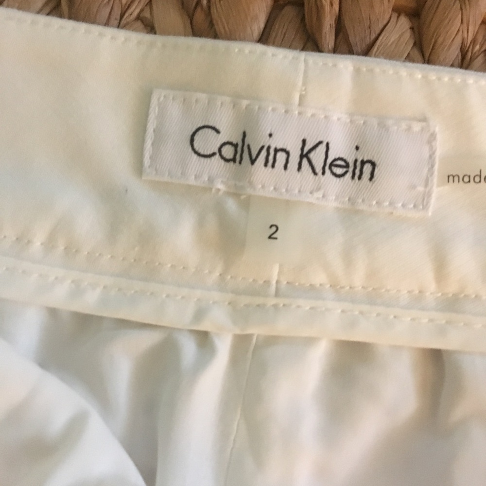 Calvin Klein White Eyelet Shorts - Picture 6 of 6